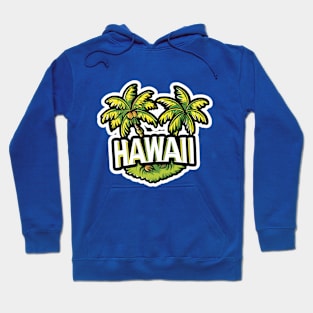 Hawaii Design (with White Lettering) Hoodie